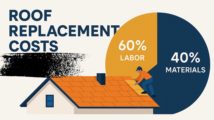 Average Cost to Replace Roof on a 2,500 Sq Ft House